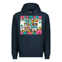 Navy best teacher ever tumbler Premium Hoodie - BundleAndBundleShop