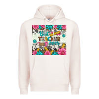 Pale Pink best teacher ever tumbler Premium Hoodie - BundleAndBundleShop