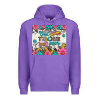 Purple best teacher ever tumbler Premium Hoodie - BundleAndBundleShop