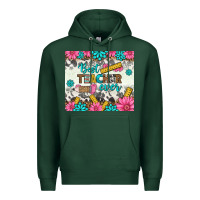 Sports Green best teacher ever tumbler Premium Hoodie - BundleAndBundleShop
