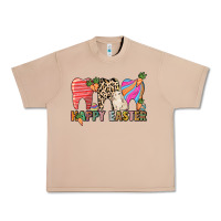 Burro Happy Easter Dental Urban Heavy Tee - HowdyJamesFarm