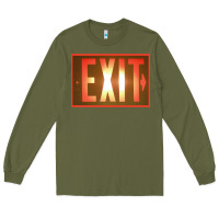 Army Green exit sign   hippie Long Sleeve Tee - lanVoArt