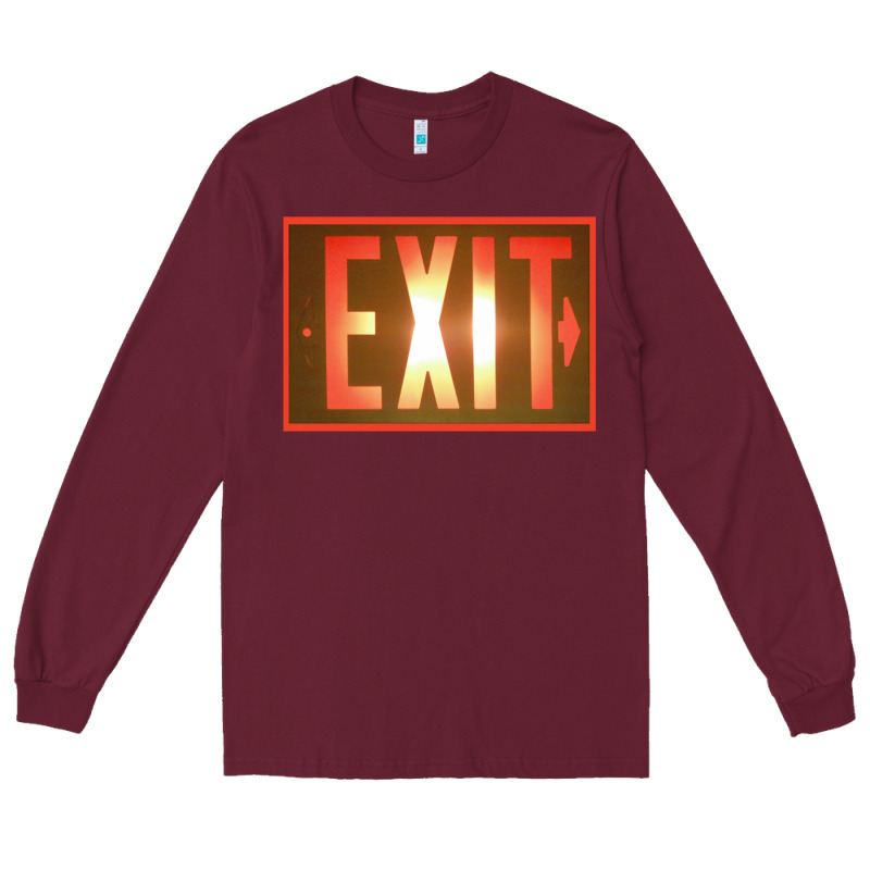 Exit Sign   Hippie Long Sleeve Tee by lanVoArt | Teevron