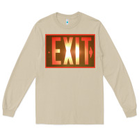 Mushroom exit sign   hippie Long Sleeve Tee - lanVoArt