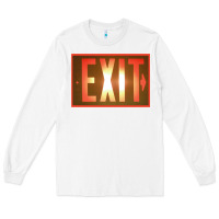 White exit sign   hippie Long Sleeve Tee - lanVoArt