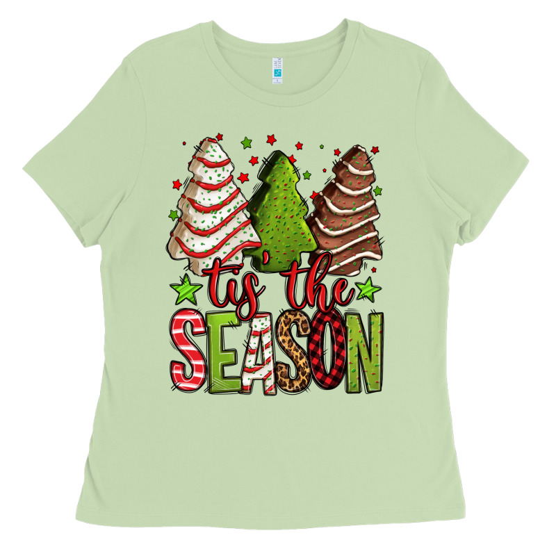 Tis The Season Christmas Cakes Ladies Tee by Jasminsmagicworld | Teevron