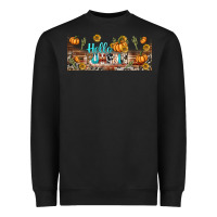 Black hello pumpkin libbey glass Heavyweight Sweatshirt - BundleAndBundleShop