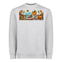 Heather Grey hello pumpkin libbey glass Heavyweight Sweatshirt - BundleAndBundleShop