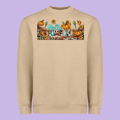 Hello Pumpkin Libbey Glass Heavyweight Sweatshirt Designed By Bundleandbundleshop