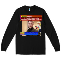Black daniel larson monitoring the situation   vintage Long Sleeve Tee - lanVoArt