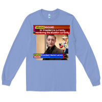 Colony Blue daniel larson monitoring the situation   vintage Long Sleeve Tee - lanVoArt