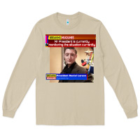 Mushroom daniel larson monitoring the situation   vintage Long Sleeve Tee - lanVoArt
