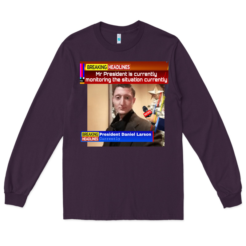 Daniel Larson Monitoring The Situation   Vintage Long Sleeve Tee by lanVoArt | Teevron