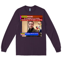 Plum daniel larson monitoring the situation   vintage Long Sleeve Tee - lanVoArt