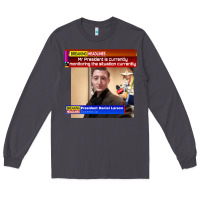 Smoke daniel larson monitoring the situation   vintage Long Sleeve Tee - lanVoArt