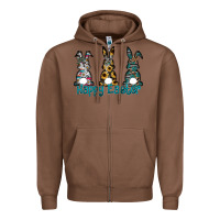 Chestnut Happy Easter Zipper Hoodie - CowhideDigitalArt