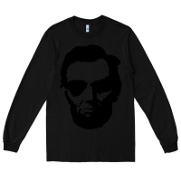 Black cool abe lincoln with aviator sunglasses black Long Sleeve Tee - lanVoArt