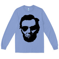 Colony Blue cool abe lincoln with aviator sunglasses black Long Sleeve Tee - lanVoArt