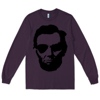 Plum cool abe lincoln with aviator sunglasses black Long Sleeve Tee - lanVoArt