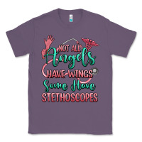 Lavender not all angels have wings some have stethoscopes Classic Tee - RanaPortraitStore