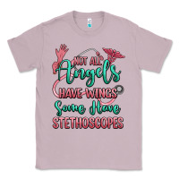 Lilac not all angels have wings some have stethoscopes Classic Tee - RanaPortraitStore
