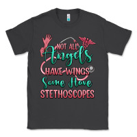 Smoke not all angels have wings some have stethoscopes Classic Tee - RanaPortraitStore