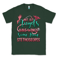 Sports Green not all angels have wings some have stethoscopes Classic Tee - RanaPortraitStore