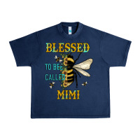 Navy blessed to bee called mimi Urban Heavy Tee - JahusDesignShop