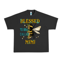 Pigment Black blessed to bee called mimi Urban Heavy Tee - JahusDesignShop