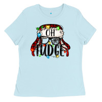 Baby Blue oh fudge Christmas story Ladies Tee - Jasminsmagicworld