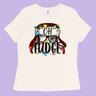 Oh Fudge Christmas Story Ladies Tee Designed By Jasminsmagicworld