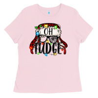 Bubblegum Pink oh fudge Christmas story Ladies Tee - Jasminsmagicworld