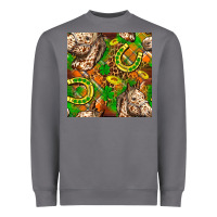 Storm St. Patrick's Day Horse With Horseshoes Seamless Heavyweight Sweatshirt - FaDigitalArtStudio
