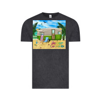 Vintage Black summer caravan life Vintage Tee - TumblerDesignByShophia