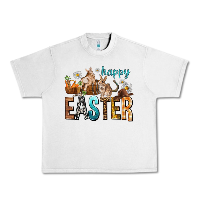Happy Easter With Cowboy Easter Day Urban Heavy Tee by HowdyJamesFarm | Teevron