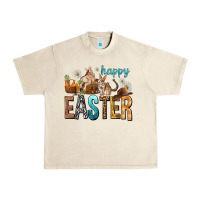 Sandshell Happy Easter with Cowboy Easter Day Urban Heavy Tee - HowdyJamesFarm