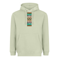 Matcha fall pattern Heavyweight Hoodie - Artiststas