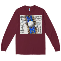 Burgundy volleyball mom blue mother's day Long Sleeve Tee - CowGirlArtShop