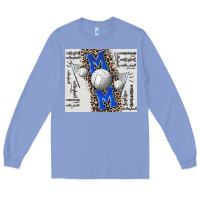 Volleyball Mom Blue Mother's Day Long Sleeve Tee | Teevron