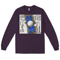 Plum volleyball mom blue mother's day Long Sleeve Tee - CowGirlArtShop