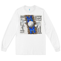 White volleyball mom blue mother's day Long Sleeve Tee - CowGirlArtShop