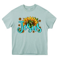 Jesus Sunflower Heavy Core Tee | Teevron