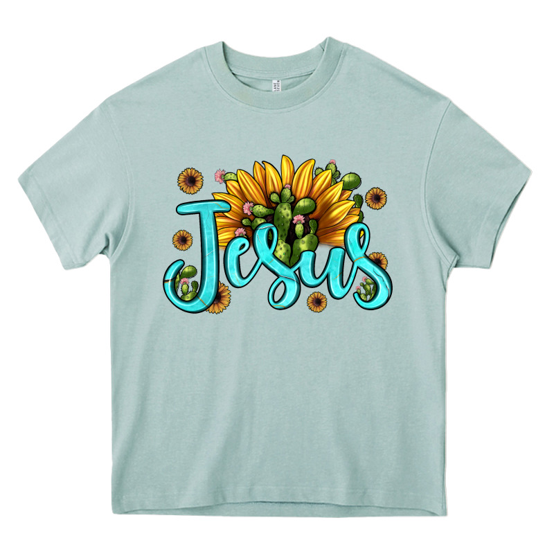 Jesus Sunflower Heavy Core Tee by JahusDesignShop | Teevron