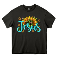 Asphalt jesus sunflower Heavy Core Tee - JahusDesignShop
