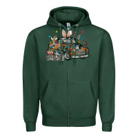 Sports Green Happy Easter Zipper Hoodie - CowhideDigitalArt