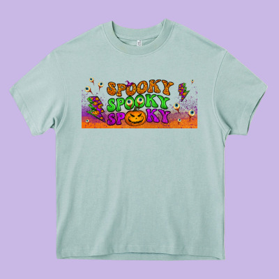Spooky  Libbey Glass Heavy Core Tee Designed By Bundleandbundleshop