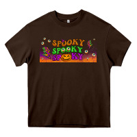 Chocolate Brown spooky  libbey glass Heavy Core Tee - BundleAndBundleShop