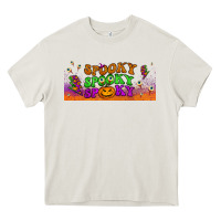 Cream spooky  libbey glass Heavy Core Tee - BundleAndBundleShop