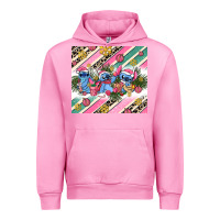 Fuchsia Pink pink stitch  christmas Urban Hoodie - AdoDesignShop
