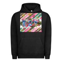 Pigment Black pink stitch  christmas Urban Hoodie - AdoDesignShop